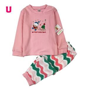 Carter’s Baby Girl Christmas Set – Cute Snowman Top Pants – Size 18 Months